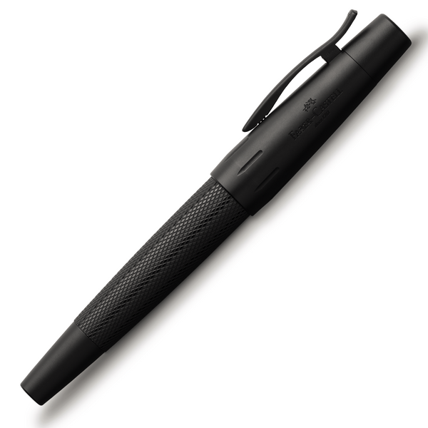 Faber Castell Pure Black E-motion Medium Fountain Pen (#148623) NEW