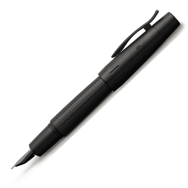 Faber Castell Pure Black E-motion Medium Fountain Pen (#148623) NEW