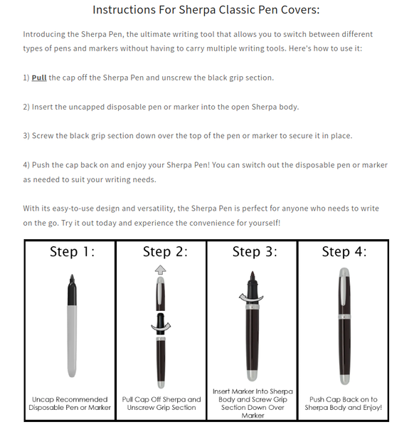 Sherpa Pen Classic Derby Stripes Derby L.E. Pen/Sharpie Marker Cover