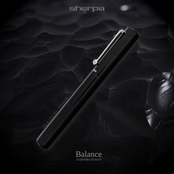 Sherpa Pen Balance Cover in Obsidian Black - Premium metal Sharpie marker holder sleeve