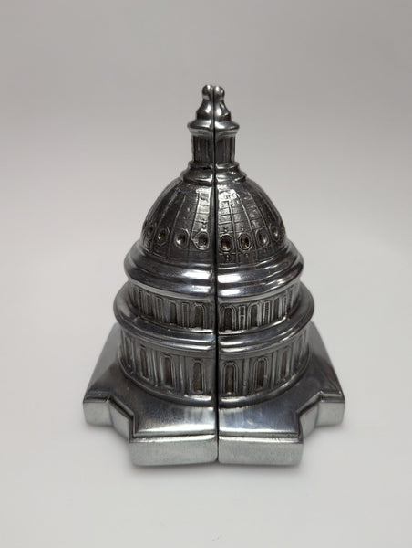 Capital Building Silver Bookends by PM Craftsman