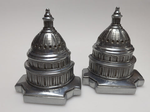 Capital Building Silver Bookends by PM Craftsman