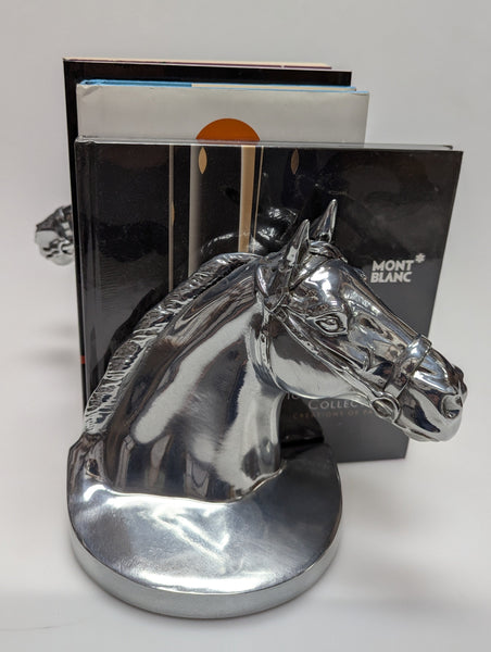 Horse Head Bookends (Silver) by PM Craftsman #89BS