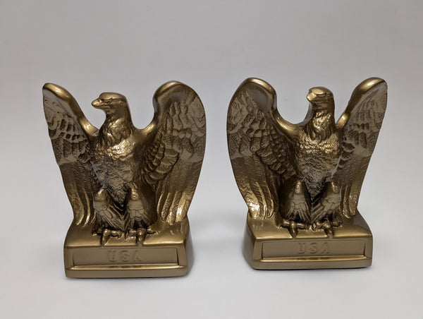 USA Eagle brass bookends by PM Craftsman #115B