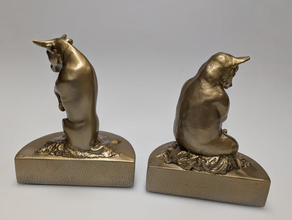 Bull and Bear brass bookends by PM Craftsman #168B