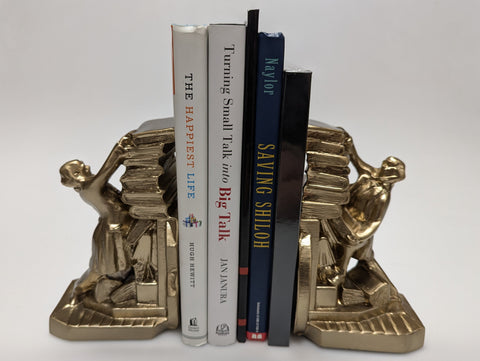 Tug O' War brass bookends by PM Craftsman #429B