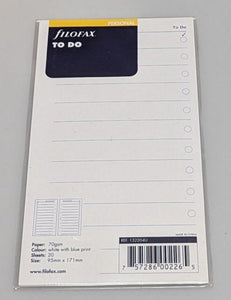 Filofax Personal To Do refill #132204
