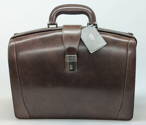 Bosca Old Leather Dark Brown Small Partner's Briefcase #821-39