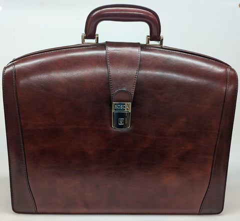 Bosca Old Leather Dark Brown Partners Briefcase #823-58