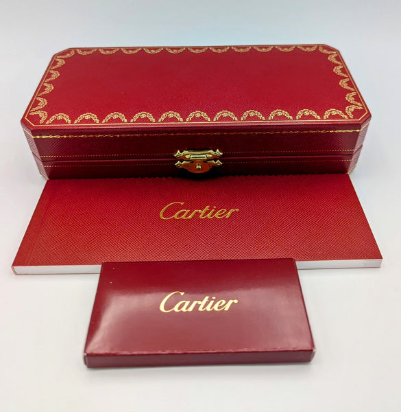 Cartier Art Deco Medium Black/Silver Fountain Pen (ST260002)