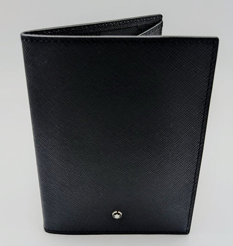 Montblanc Sartorial Black Passport Holder #113232 – Saffiano Leather – NEW