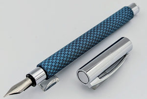 Faber-Castell Ambition OpArt Blue Ocean Fountain Pen (147090)