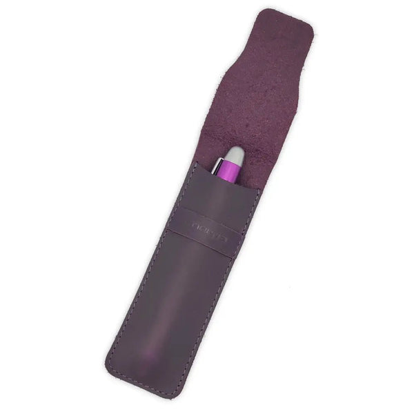 Sherpa Pen Genuine Full - Grain Leather Single Pen Case - Ultimate Protection metal Sharpie marker holder by Sherpa Pen