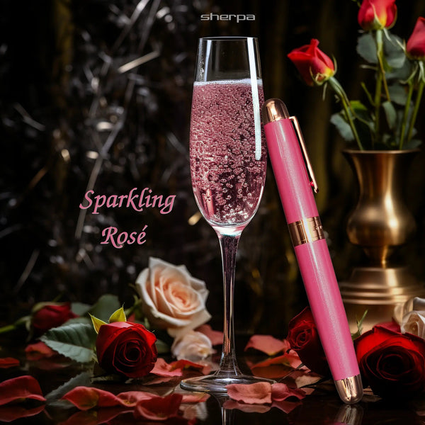 Sherpa Pen Classic Contemporary Sparkling Rosé Pen/Sharpie Marker Cover metal Sharpie marker holder by Sherpa Pen
