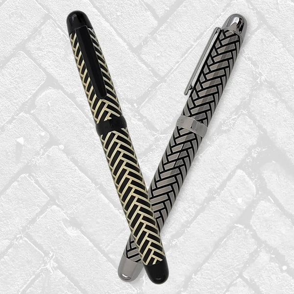 Sherpa Pen Classic Herringbone Pen/Sharpie Marker Cover metal Sharpie marker holder by Sherpa Pen