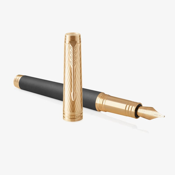 Parker Premier Storm Gray Medium Fountain Pen (1931435)