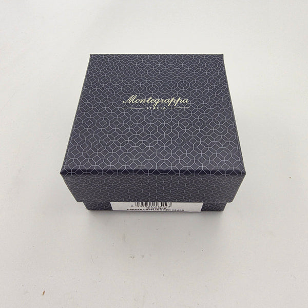 Montegrappa Parola Red/Silver Cufflinks New