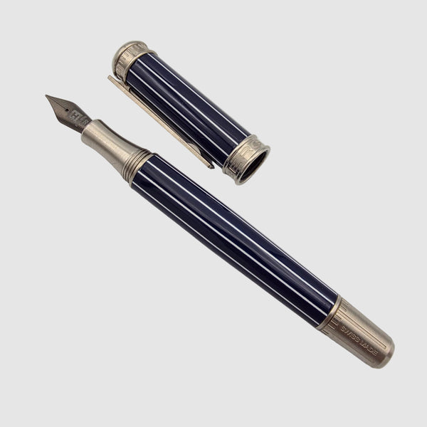 Edelberg Tachys Gessato Bespoke Pinstripe Medium Fountain Pen