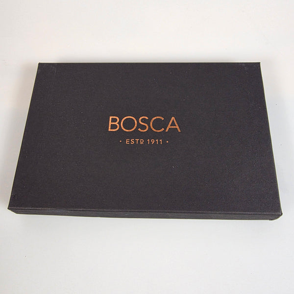 Bosca Old Leather Black Coat Pocket Wallet - 615 59- New