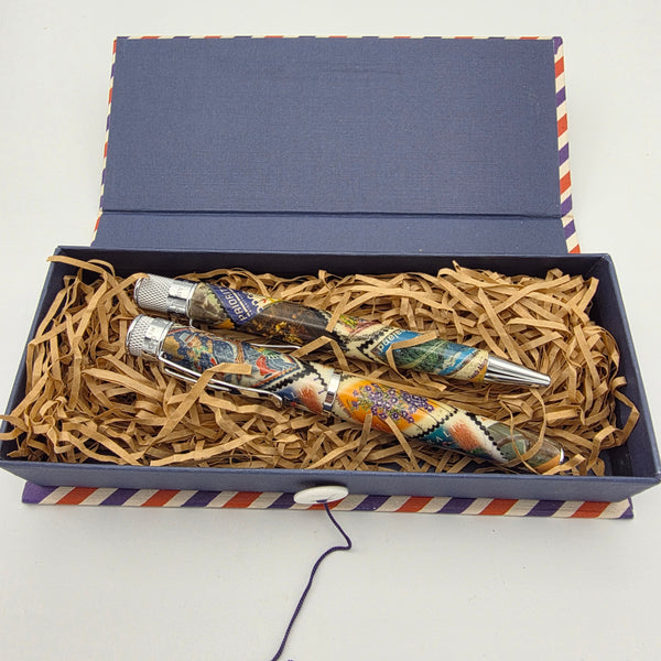 Retro 51 Postmaster Fountain Pen and Rollerball Set