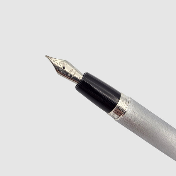 Patriot Liberty USA Brushed Silver Fountain Pen Medium Nib