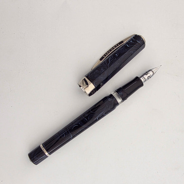 Visconti Opera Tube Typhoon Blue Mosquito Filler Medium Fountain Pen