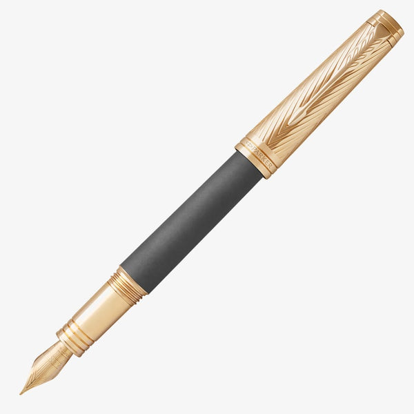 Parker Premier Storm Gray Medium Fountain Pen (1931435)