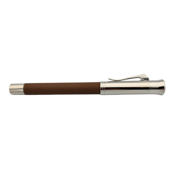 Faber Castell Guilloche Cognac Medium Fountain Pen 18kt Gold Nib