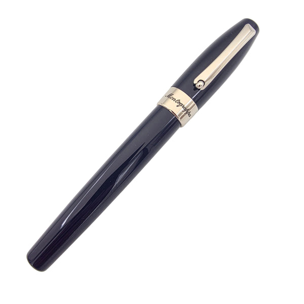Montegrappa Blue and Palladium Medium Fortuna Fountain Pen ISFOR3PD