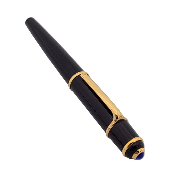 Cartier Diabolo Black and Gold Medium Fountain Pen