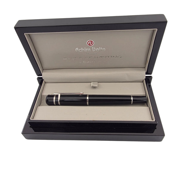 Achim Velte Noire Medium Fountain Pen - Made in Germany