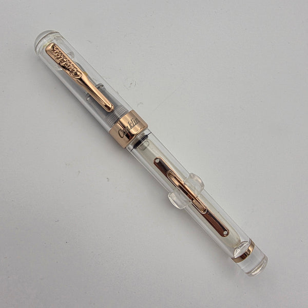 Conklin Limited Edition Mark Twain Demo Rose Gold Crescent Medium Fountain Pen