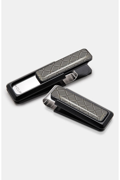 M-Clip Black Herringbone Ultralight Money Clip