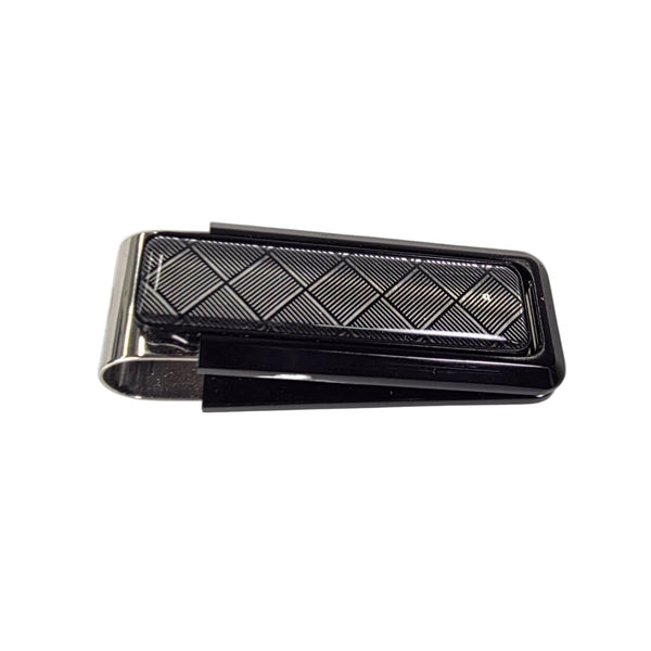 M-Clip Black Herringbone Ultralight Money Clip