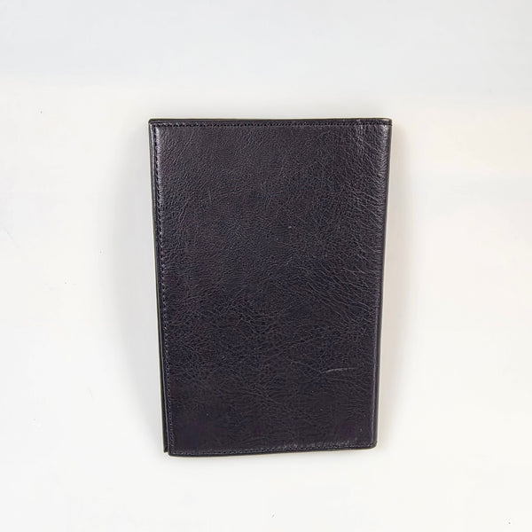 Bosca Nappa Leather Passport Case in Black New