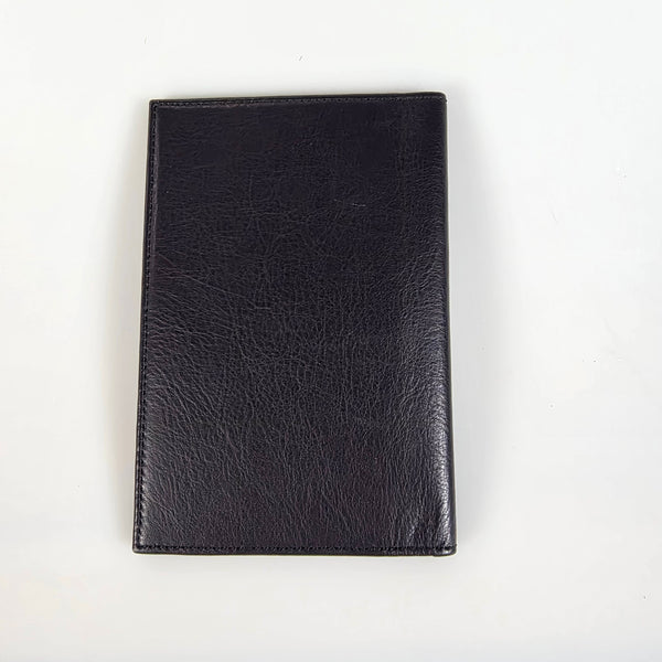Bosca Nappa Leather Passport Case in Black New