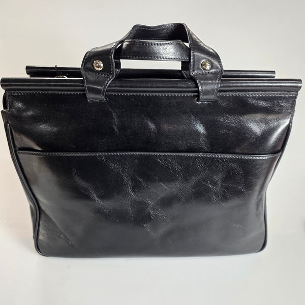 Bosca Old Leather Black Dowel Bag #804-59