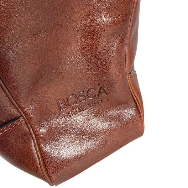 Bosca Dolce Collection Leather Flapover Briefcase
