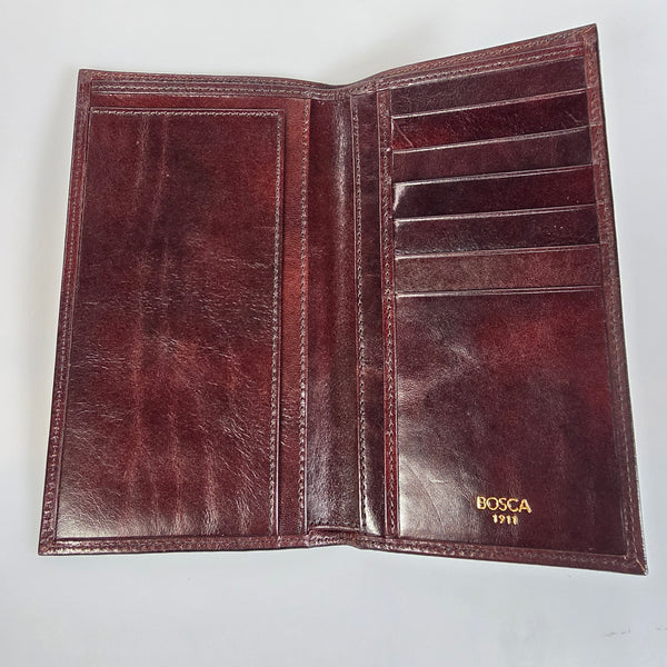 Bosca Old Leather Brown Coat Pocket Wallet - 615 58 - New