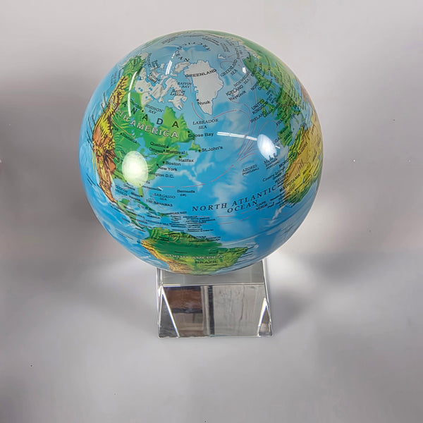 Mova Globe Relief Map 4.5 Inch with Small Crystal Base New