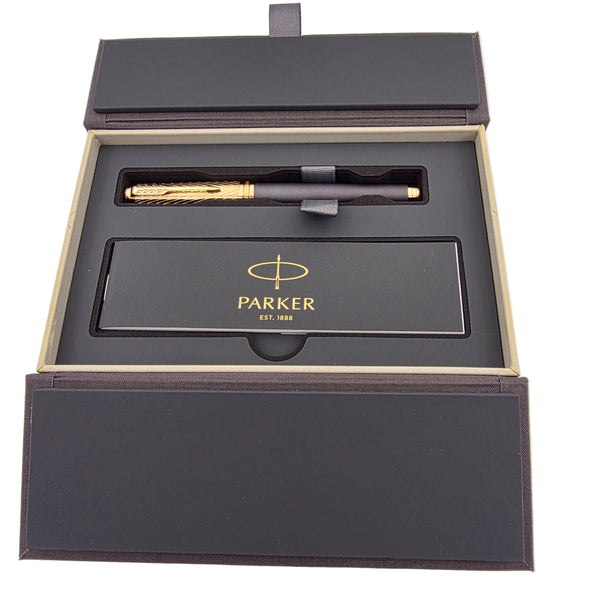 Parker Premier Storm Gray Medium Fountain Pen (1931435)
