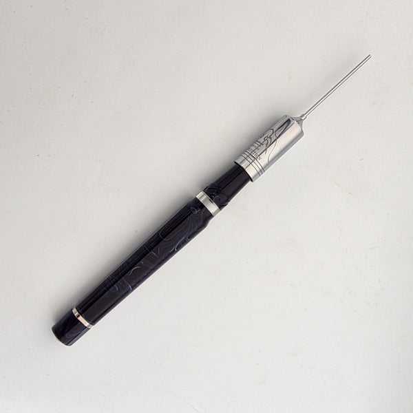 Visconti Opera Tube Typhoon Blue Mosquito Filler Medium Fountain Pen