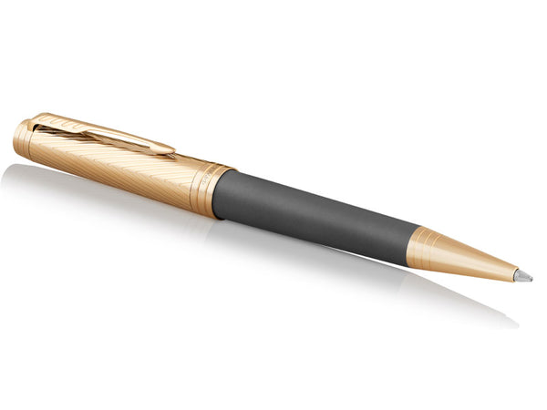 Parker Parker Premier Deluxe Storm Grey and Gold Ballpoint Pen (1931440) freeshipping - RiNo Distribution