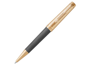 Parker Parker Premier Deluxe Storm Grey and Gold Ballpoint Pen (1931440) freeshipping - RiNo Distribution