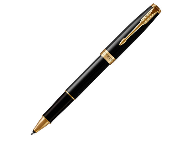 Parker Parker Sonnet  (2016 Edition) Black Lacquer with Gold Roller Ball Pen (1931496) freeshipping - RiNo Distribution