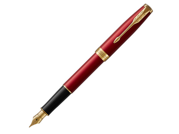 Parker Parker Sonnet (2016 Edition) Red Lacquer/Gold Medium Fountain Pen (1931474) freeshipping - RiNo Distribution