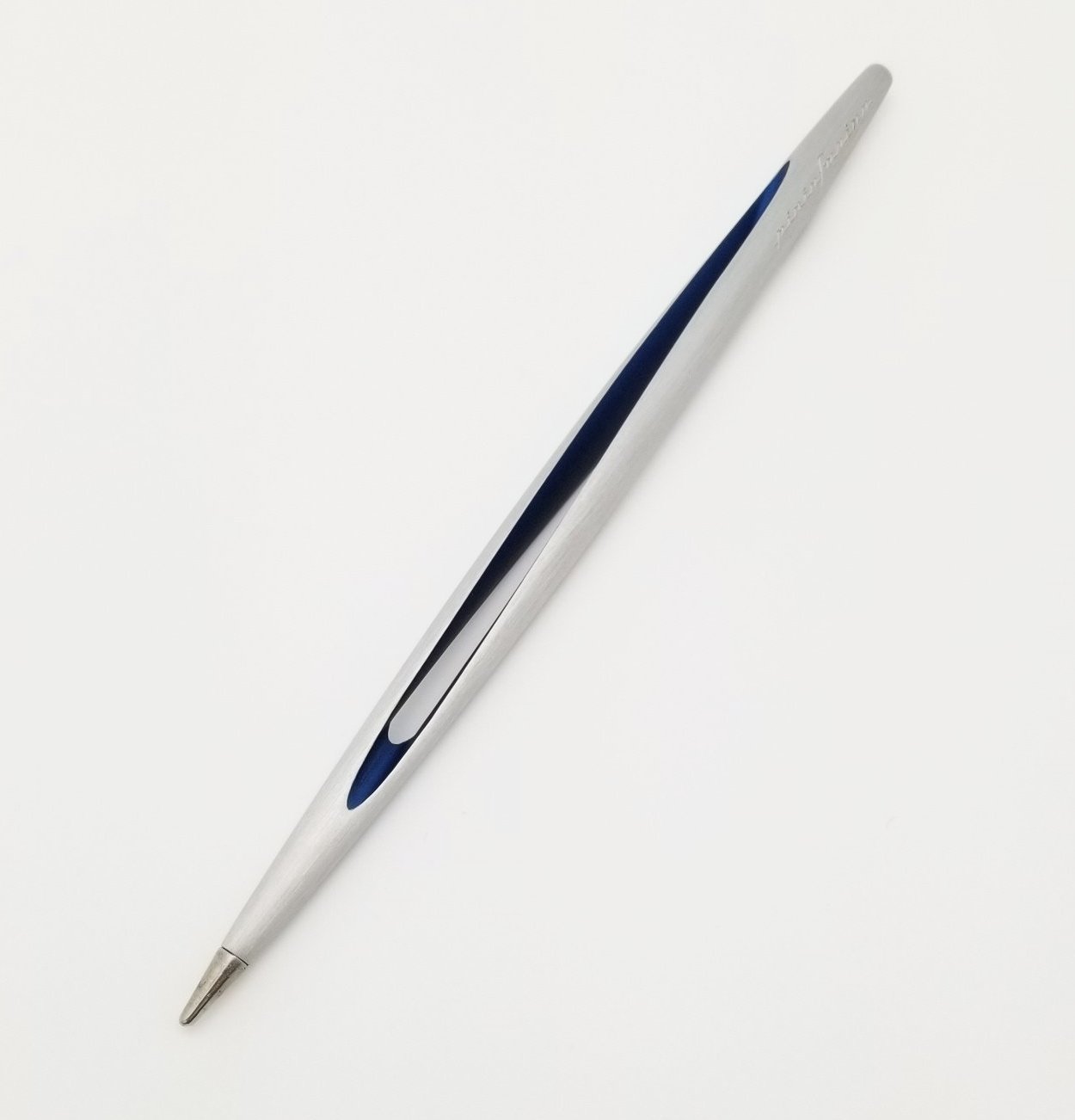 Napkin Napkin Pininfarina Cambiano Aero Blue/Silver Aluminum Inkless Desk Pen NP01578 freeshipping - RiNo Distribution