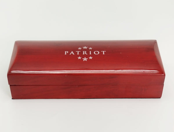 Patriot Pen Patriot Pen Liberty Brushed Aluminum 14kt Gold Medium Fountain Pen freeshipping - RiNo Distribution
