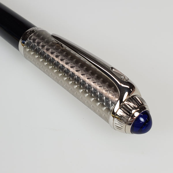 Cartier Cartier Roadster Circular Graine Decor Palladium Roller Ball Pen (ST240016) freeshipping - RiNo Distribution