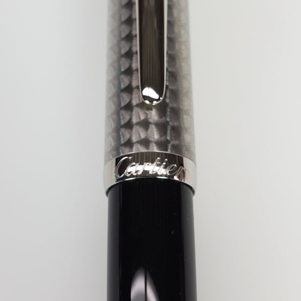 Cartier Cartier Roadster Circular Graine Decor Palladium Roller Ball Pen (ST240016) freeshipping - RiNo Distribution